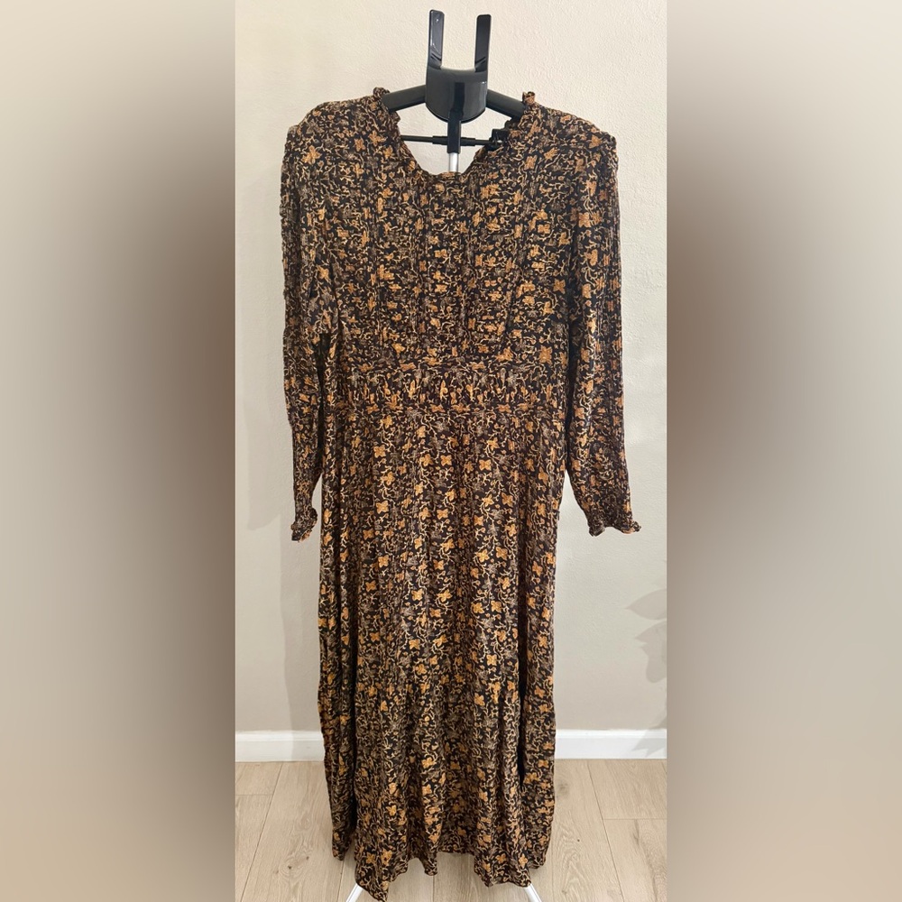 Doen Multicolor Floral Long Sleeve Dress